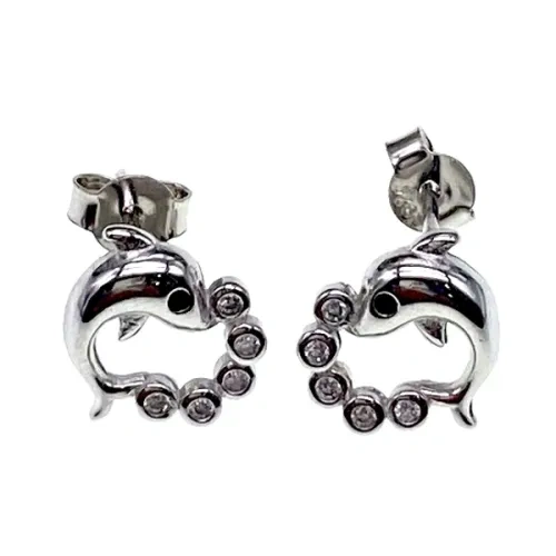 Dolphine&Fish Hoop Earrings ( L42 )
