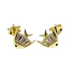 Stud Fish Earrings ( L47 )