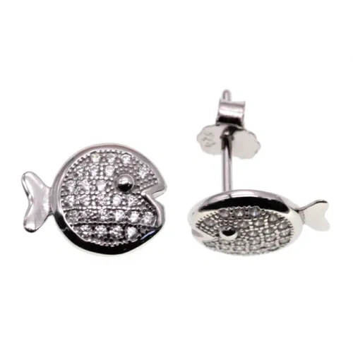 Stud Fish Earrings ( L52 )