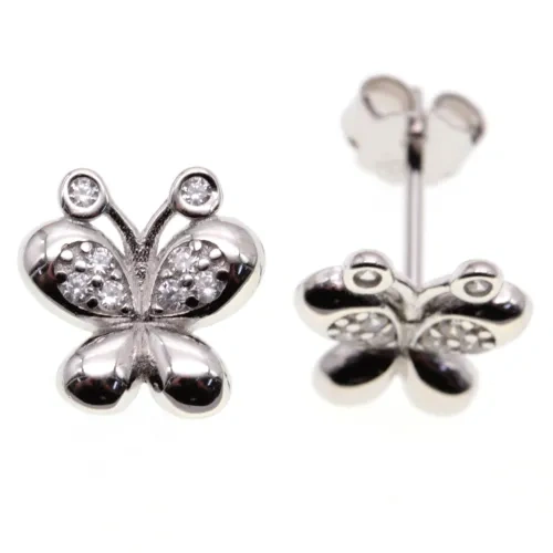 Butterfly Stud Earrings ( L37 )