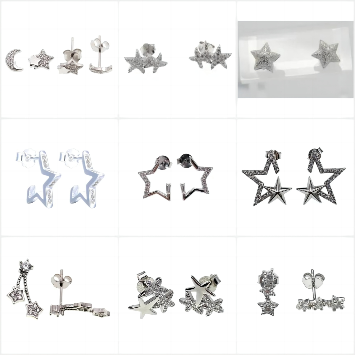 Star Stud Earrings ( L37 )