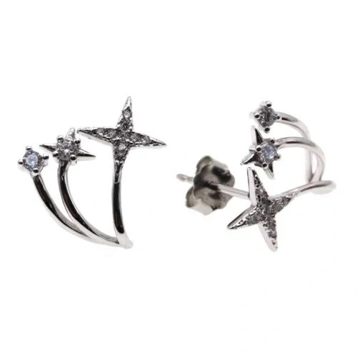 Star Hoop Earrings ( L37 )