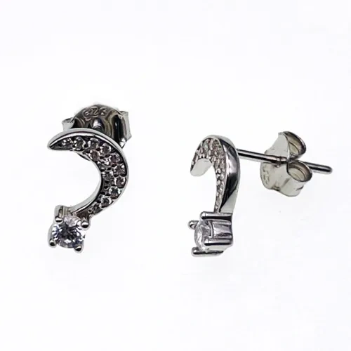 Moon&Star Stud Earrings ( L37 )