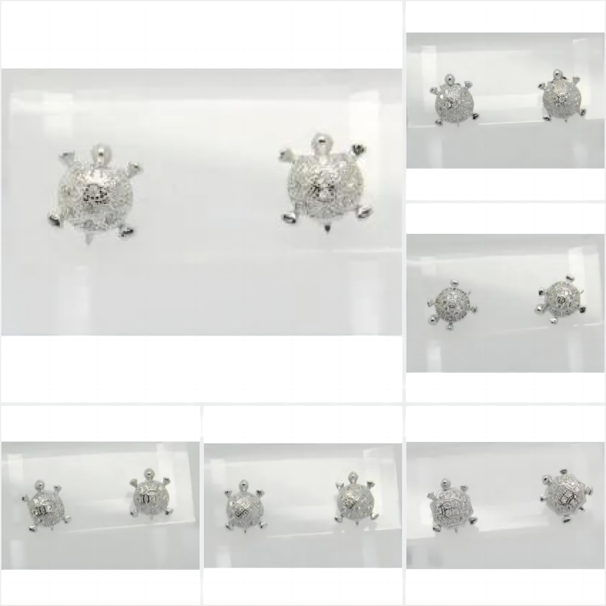 Stud Turtle Earrings   ( L37 )