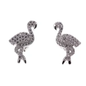 Flamingo Stud Earrings   ( L37 )