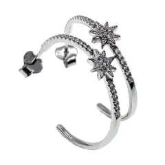 Star Hoop Earrings ( L37 )