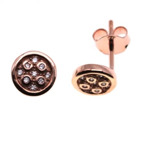 Rose Gold Stud earrings ( L37 ),Flower Stud Earrings