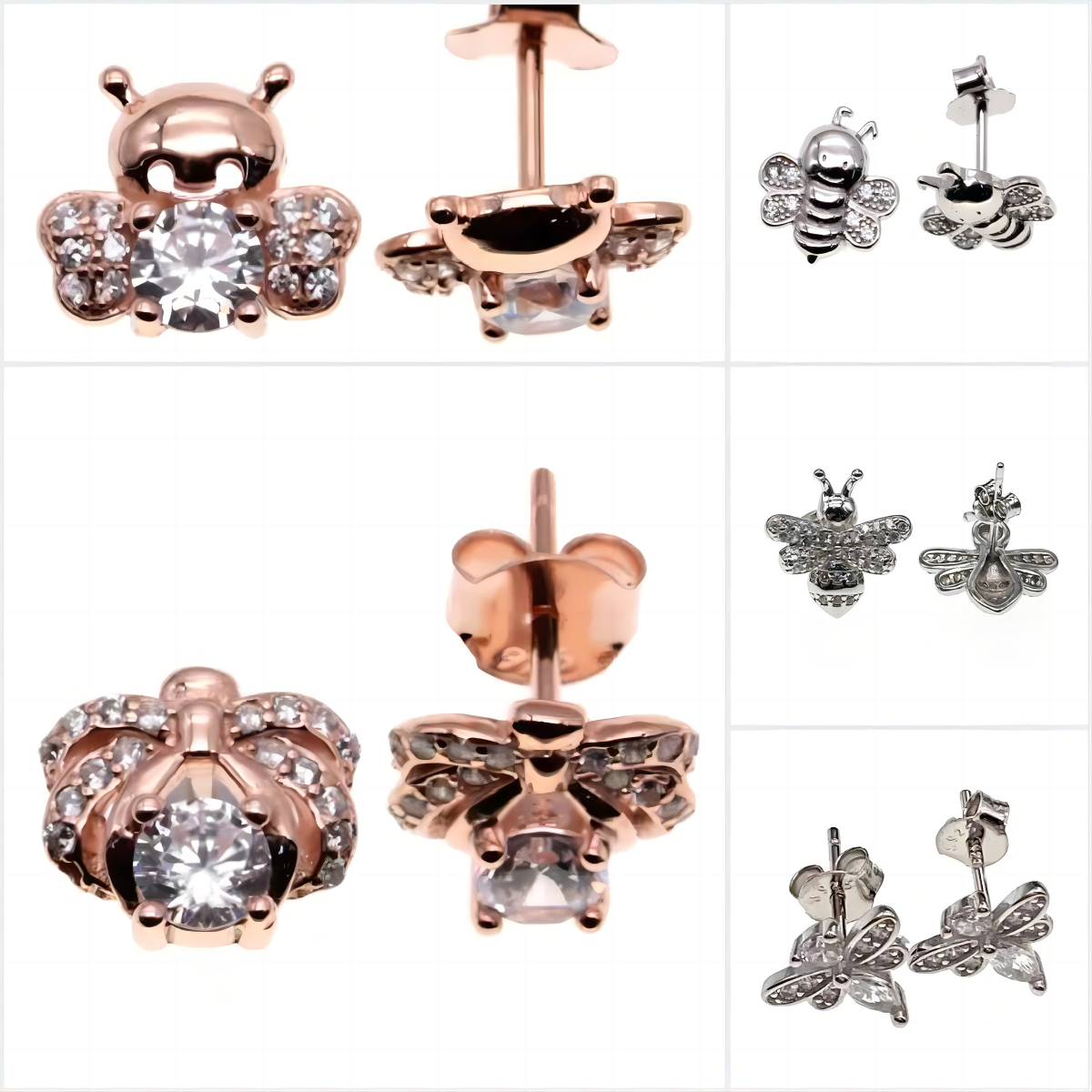 Stud Bee Earrings   ( L37 )
