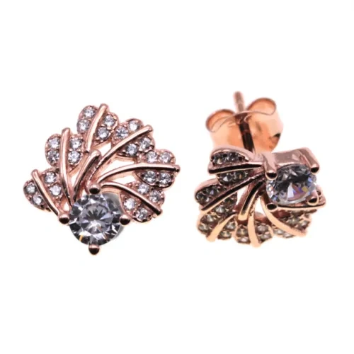 Rose Gold Stud earrings ( L37 ),Flower Stud Earrings