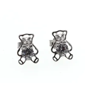 Bear Stud Earrings   ( L37 )