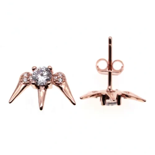 Rose Gold Stud earrings ( L37 ),Flower Stud Earrings