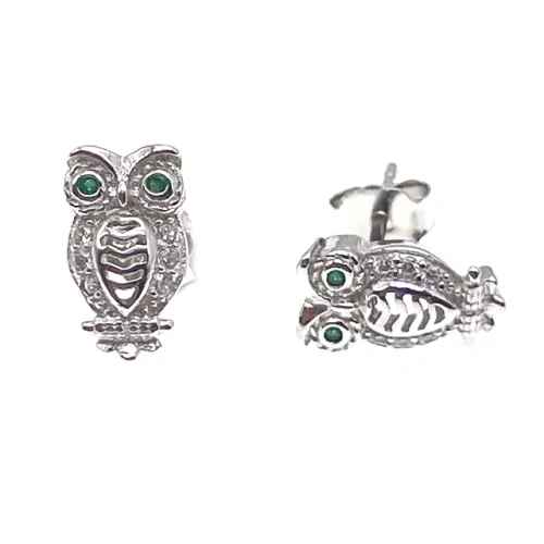 Stud Owl Earrings   ( L37 )