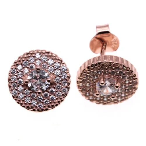 Rose Gold Stud earrings ( L37 ),Flower Stud Earrings