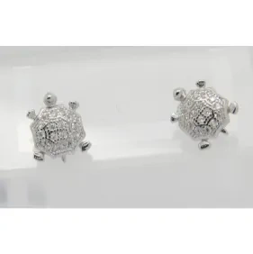 Stud Turtle Earrings   ( L37 )