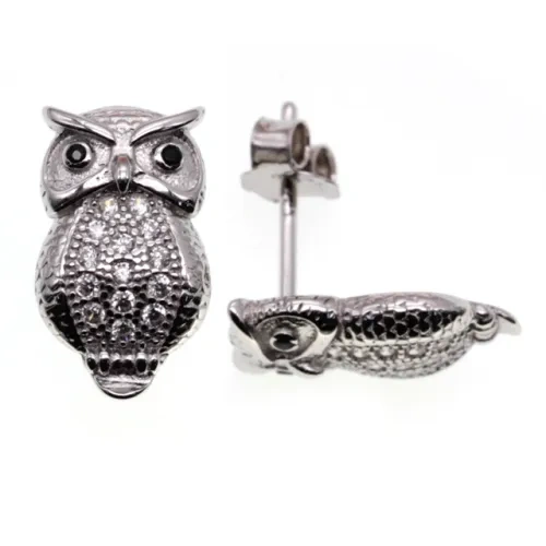 Stud Owl Earrings   ( L37 )