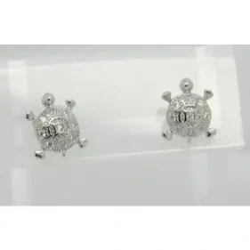 Stud Turtle Earrings   ( L37 )