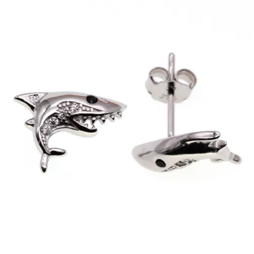 Butterfly&Turtle&Fish&Shark Stud Earrings   ( L32 )