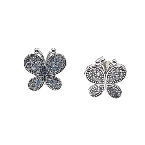 Butterfly Stud Earrings   ( L32 )