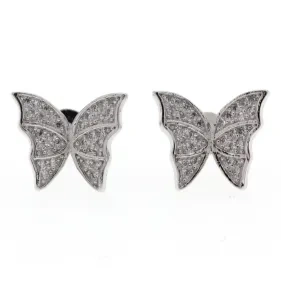 Butterfly Stud Earrings   ( L32 )