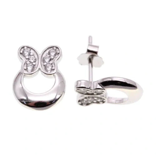 Butterfly Stud Earrings   ( L32 )