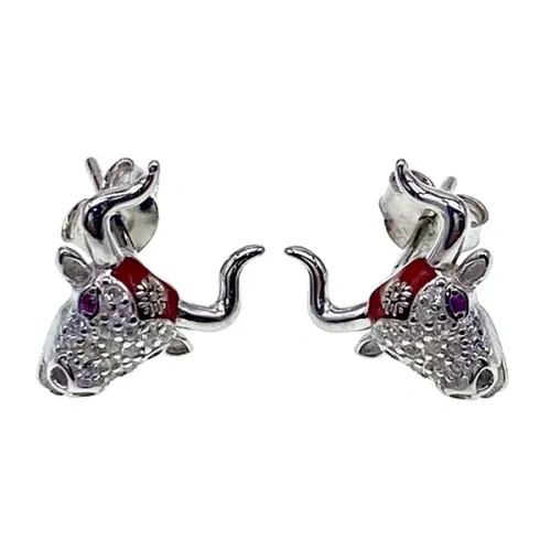 Dog&Turtle&Fish&Cow&Owl Stud Earrings   ( L48 )