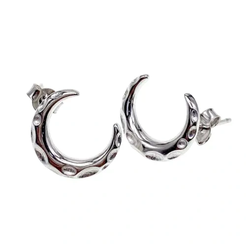 White CZ Seastar Stud Earrings ( L32 )