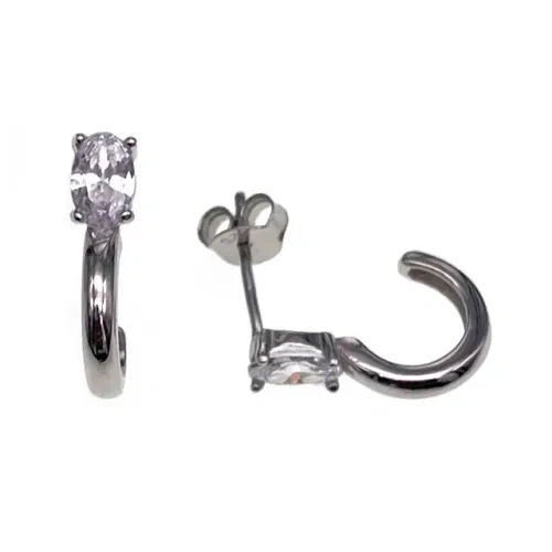 Eye shape Hoop Earrings ( L27 )