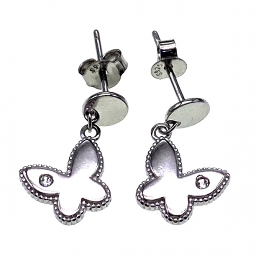 Hanging Stud Butterfly Earring  - L32