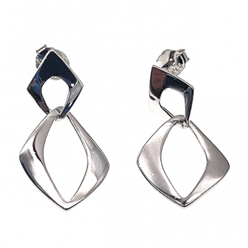 Plain Hanging Stud Earring  - L42