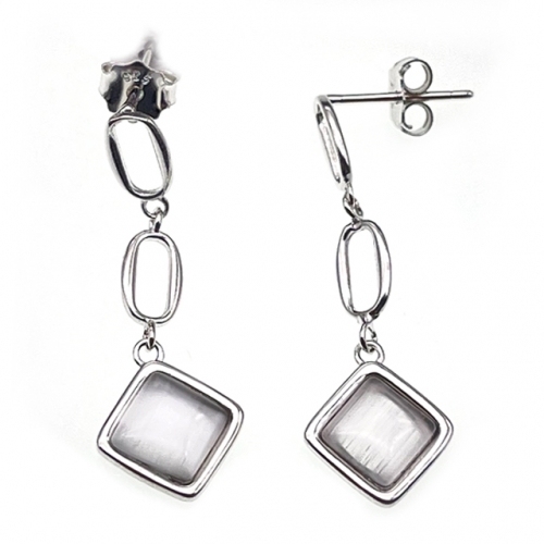 Plain Hanging Stud Earring  - L37