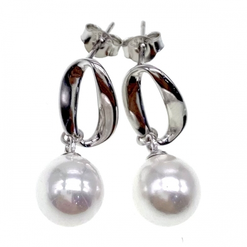 Hanging Stud Earring with pearls  - L17