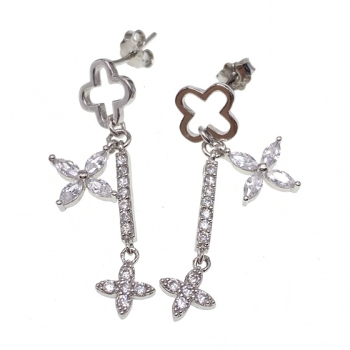 Hanging Stud Cross Earring  - L42