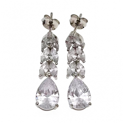 Plain Hanging Stud Earring   - L27