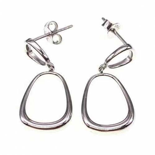 Plain Hanging Stud Earring  - L37