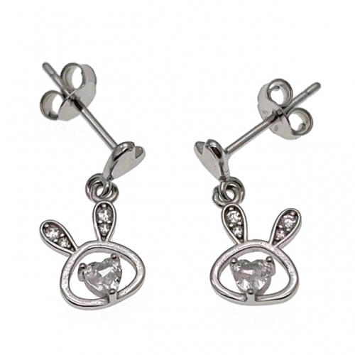 Hanging Stud Rabbit Earring   - L48