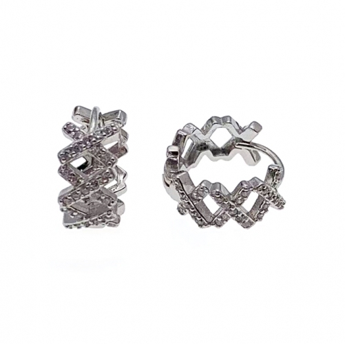 Hoop Cross Earring  - L32