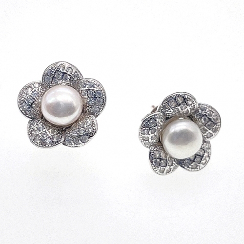 Pearl Flower Earring - L32
