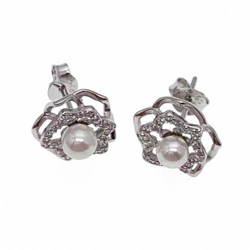 Pearl Flower Earring - L52