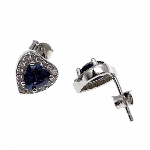 Stud Heart Earring and Pendant Set - L37