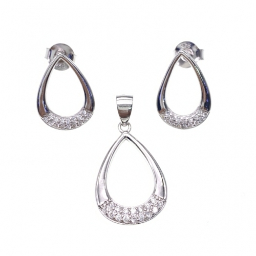Stud Earring and Pendant Set -L37