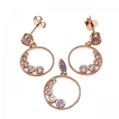 Stud Earring and Pendant Set -L37
