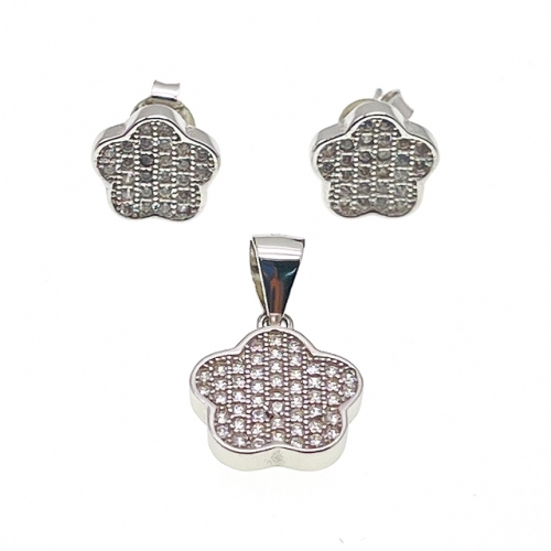 Stud Earring and Pendant Set -L37