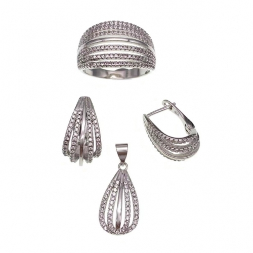 English Lock Earring and Pendant Set  -L32