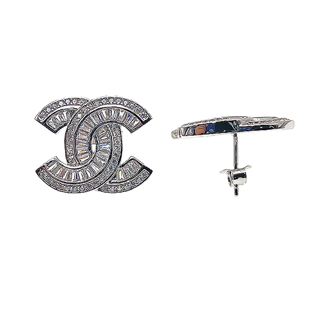 Double C Stud Earring and Pendant Set -L37