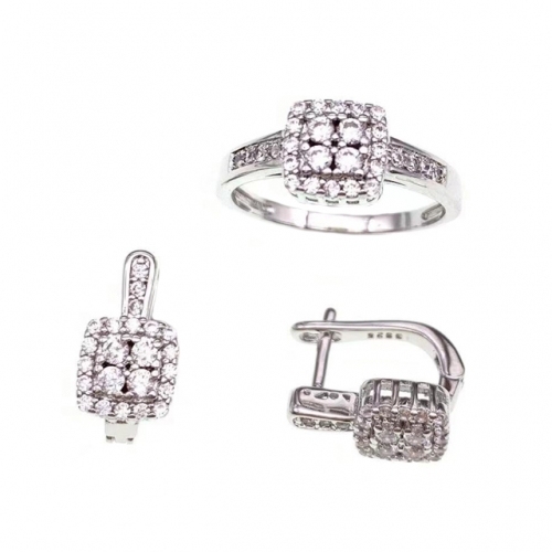 English Lock Earring and Pendant Set  -L32