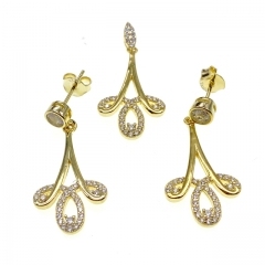 Stud Star Earring and Pendant Set -L37