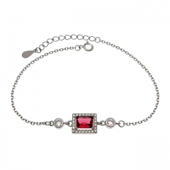 Chain Bracelet with main stone - L37