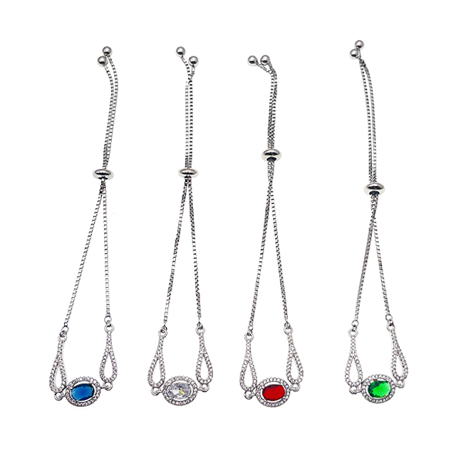 Half component Bracelet with main stone - L32