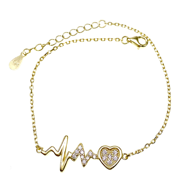 Heart Design Chain Bracelet - L37