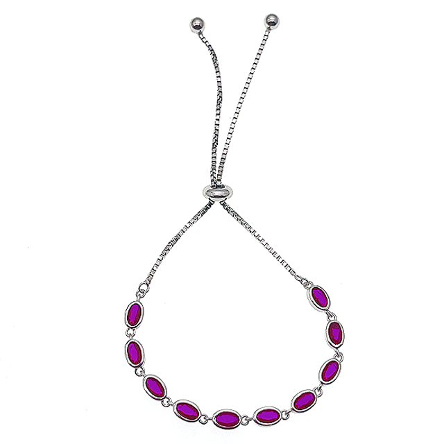 Chain Bracelet with main stone - L37